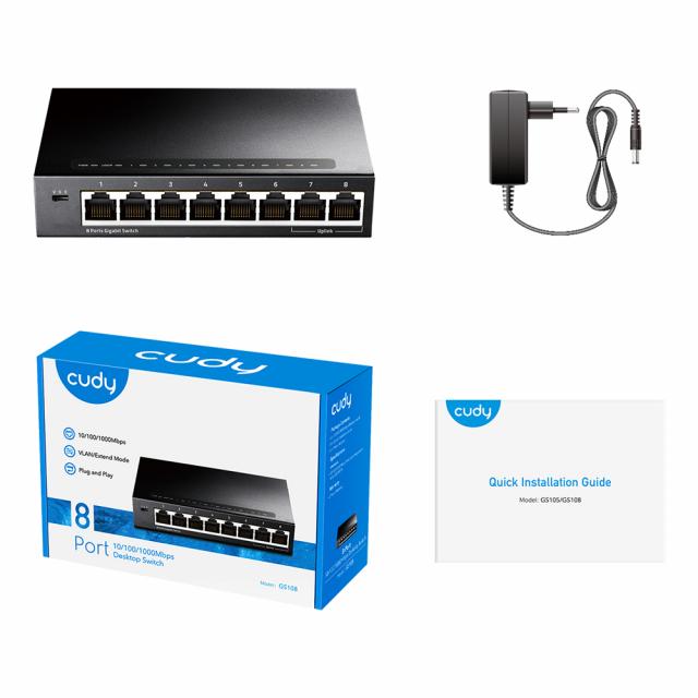 Switch Cudy GS108 8-Port Gigabit Desktop Switch 