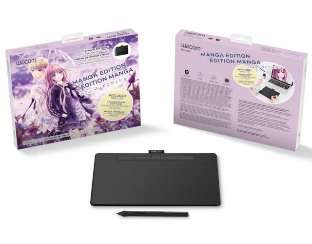 Графичен таблет Wacom Intuos S Bluetooth Black Manga, Черен 