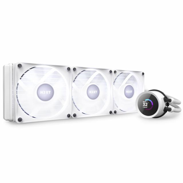 AIO Liquid Cooler NZXT Kraken 360 RGB White, LCD Display 