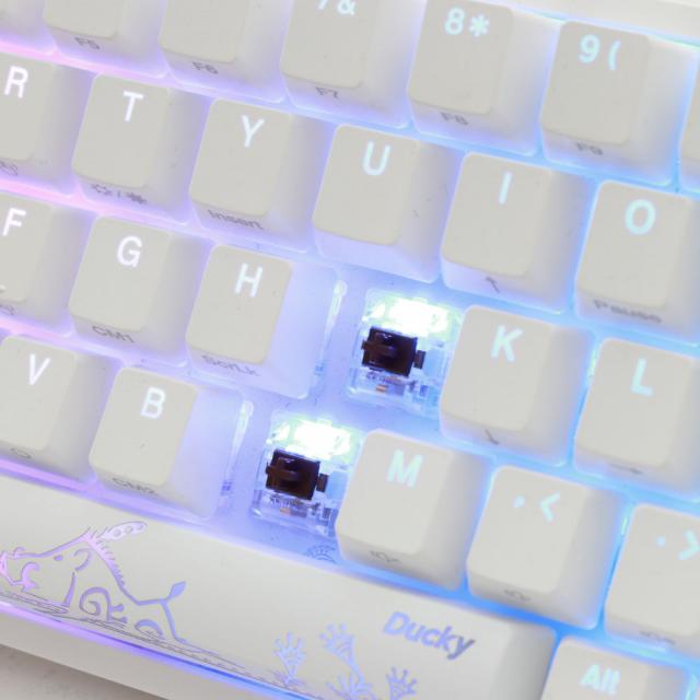 Mechanical Keyboard Ducky One 2 Mini V2 White Rgb Cherry Mx Silent Red