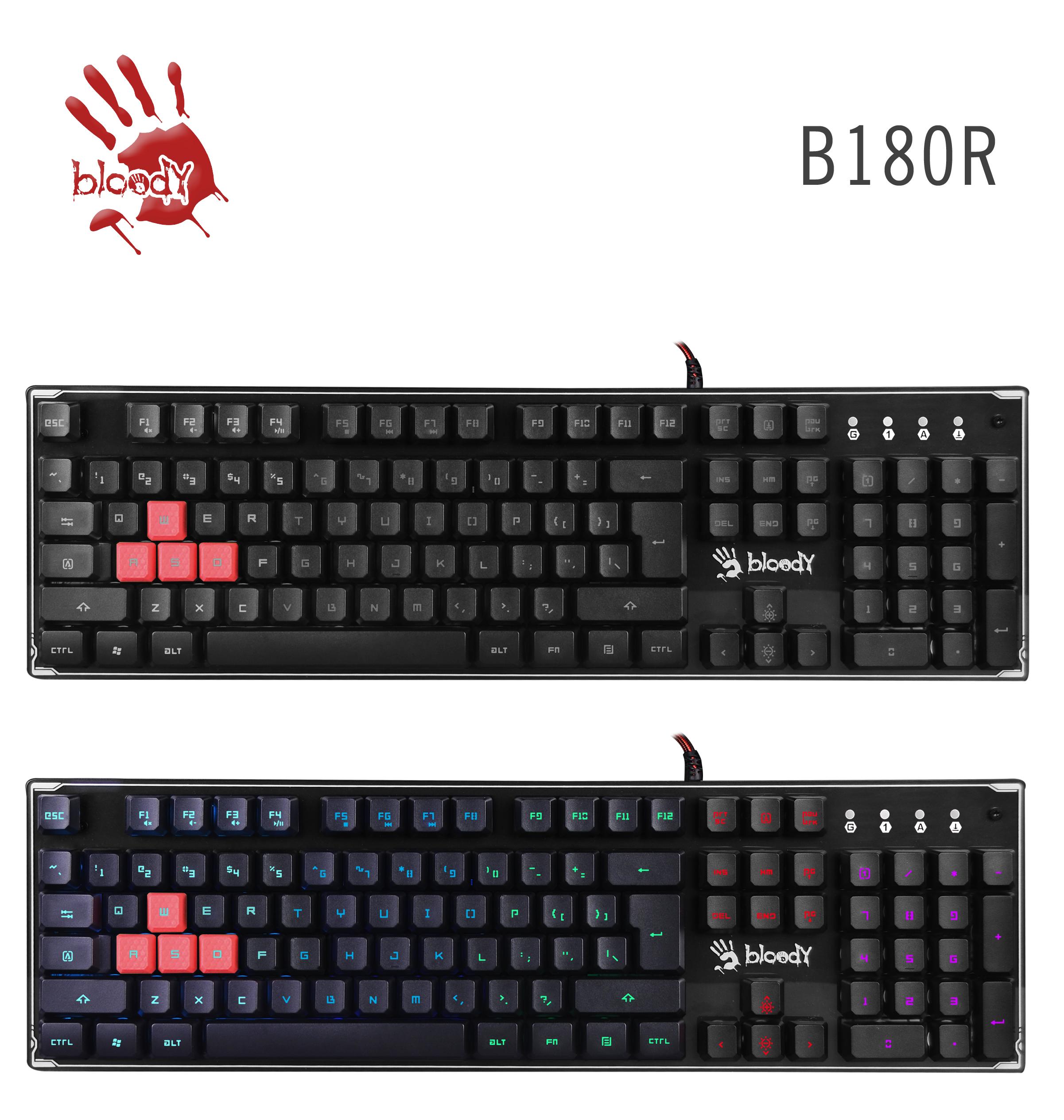 a4tech bloody b180r rgb gaming keyboard