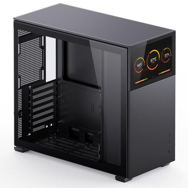 Case Jonsbo D41 Screen TG, mATX, Black 