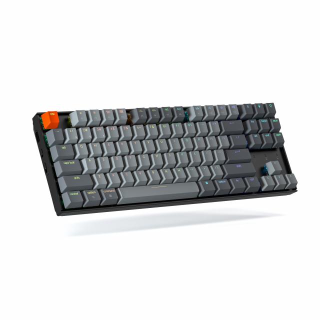 Mechanical Keyboard Keychron K8 TKL Hot-Swappable Gateron Brown Switch RGB LED Plastic Frame 