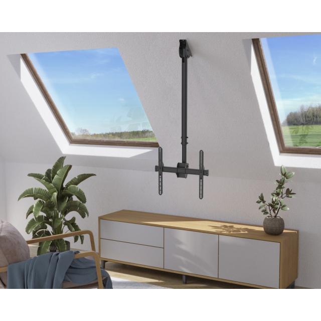 Hama TV Ceiling Mount, Swivel, Tilt, 165 cm (65") up to 50 kg, 220878 