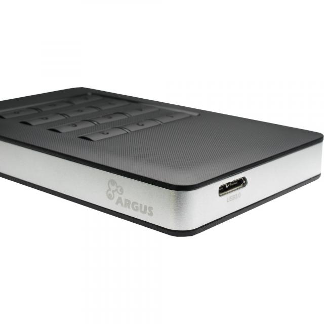 Чекмедже за твърд диск Inter-Tech Argus GD-MSLK01 2.5" USB 3.0, 256-bit AES Encryption 