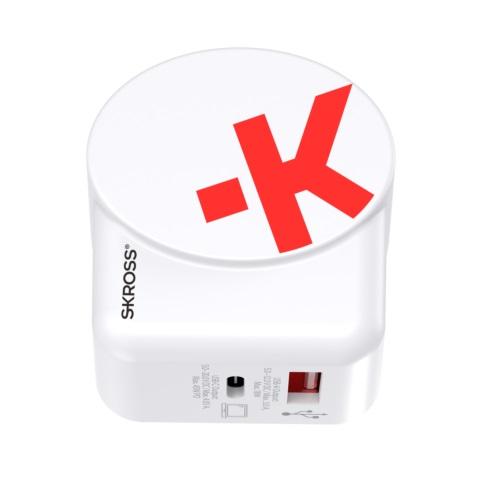 Skross Euro USB Charger AC45PD, USB-A, USB-C 