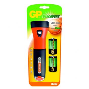 Flashlight GP BATTERIES L074 WORK blister with 2 x D alcaline batteries