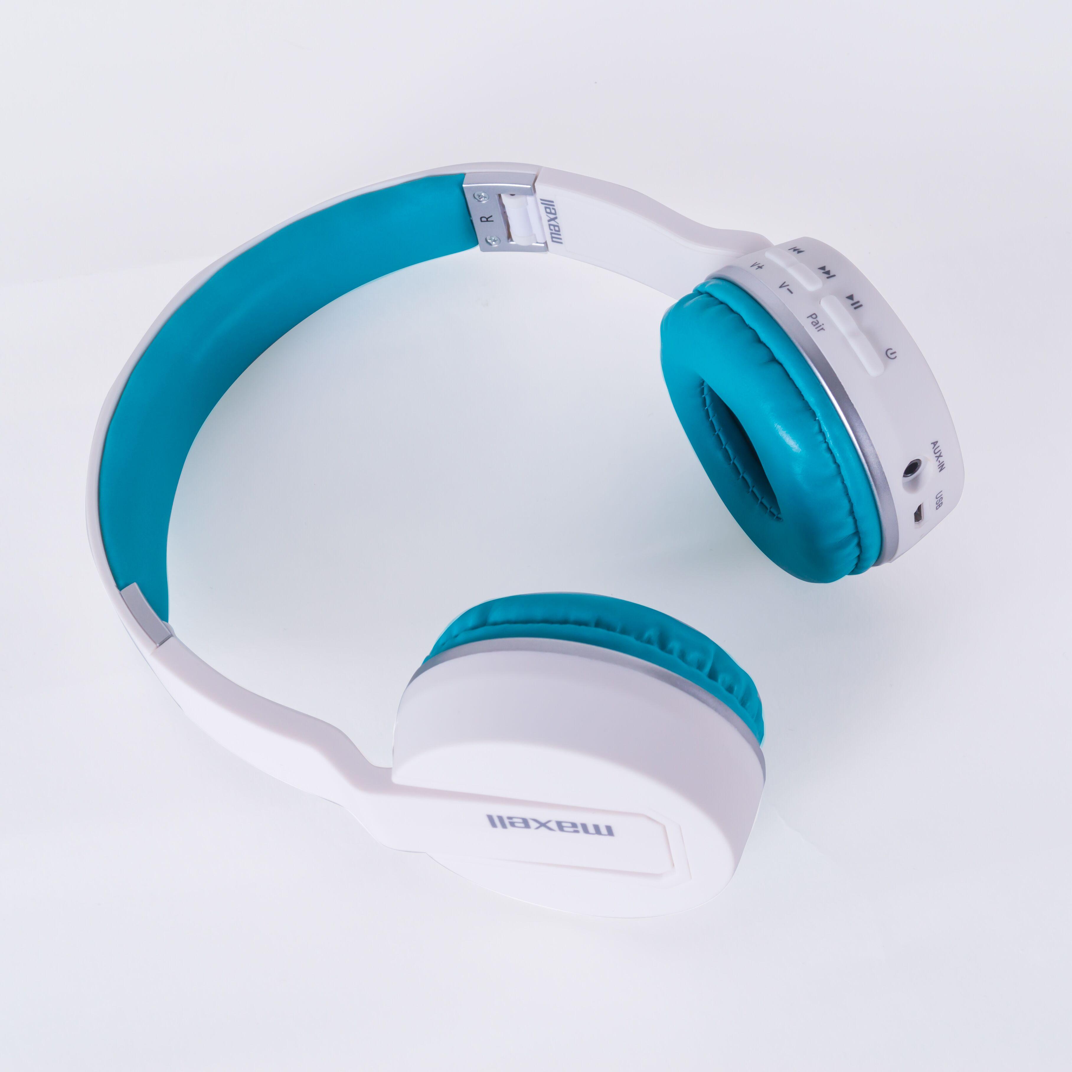 Bluetooth Headphones MAXELL BT800 HP Blue White