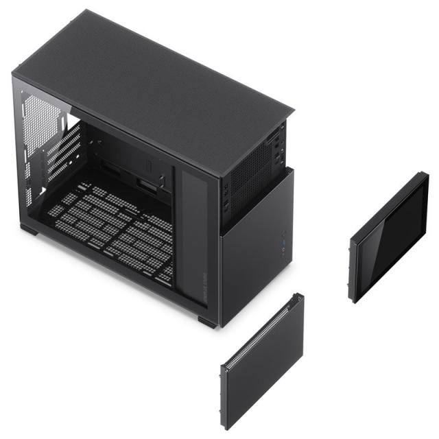 Case Jonsbo D31 Screen TG, mATX, Black 