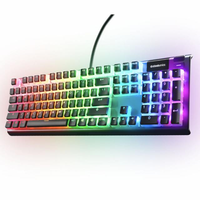 Капачки за механична клавиатура Steelseries PrismCaps PBT Doubleshot 104-Keycap Black US-Layout 