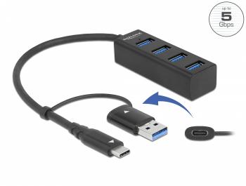 USB Hub, 4 Port, DELOCK-63828