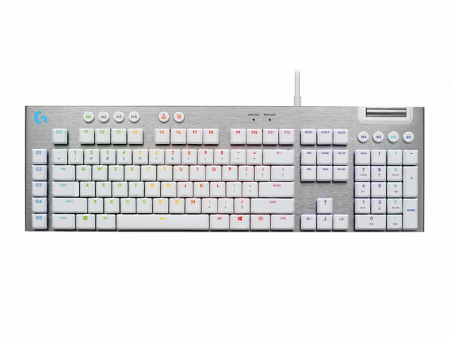 Gaming Mechanical keyboard Logitech G815 White, Lightsync RGB, Tactile Switch 