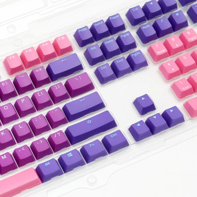 Капачки за механична клавиатура Ducky Ultra Violet 108-Keycap Set PBT Double-Shot US Layout 