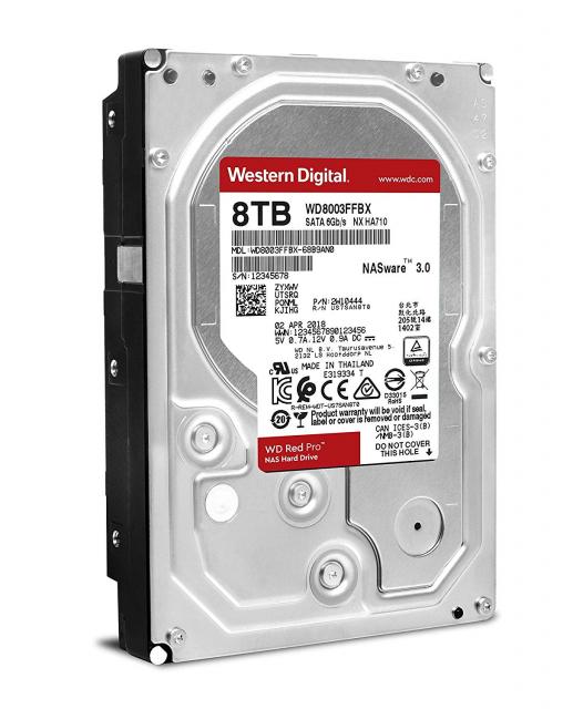 Western Digital Red Pro 8TB NAS 3.5" 256MB 7200RPM 