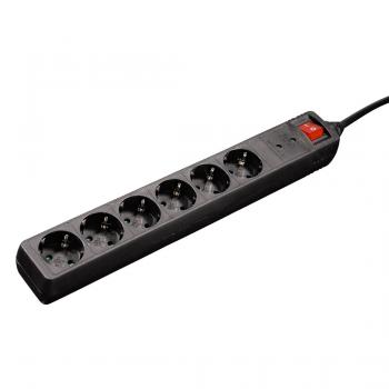 Power Strip HAMA,6-way with overvoltage protection, 47779