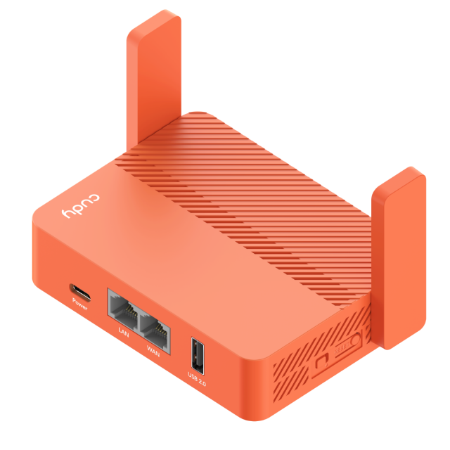Безжичен рутер CUDY Travel TR1200, AC1200, 2 x 10/100 Mbps, USB3.0, червен 