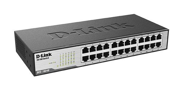 Switch D-Link DES-1024D/E, 24 -port 10/100, Desktop, rack mount 