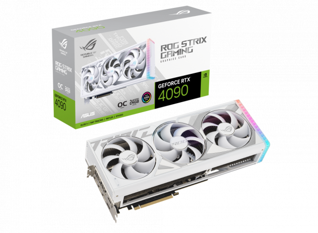 Видео карта ASUS ROG STRIX RTX 4090 WHITE OC 24GB GDDR6X 