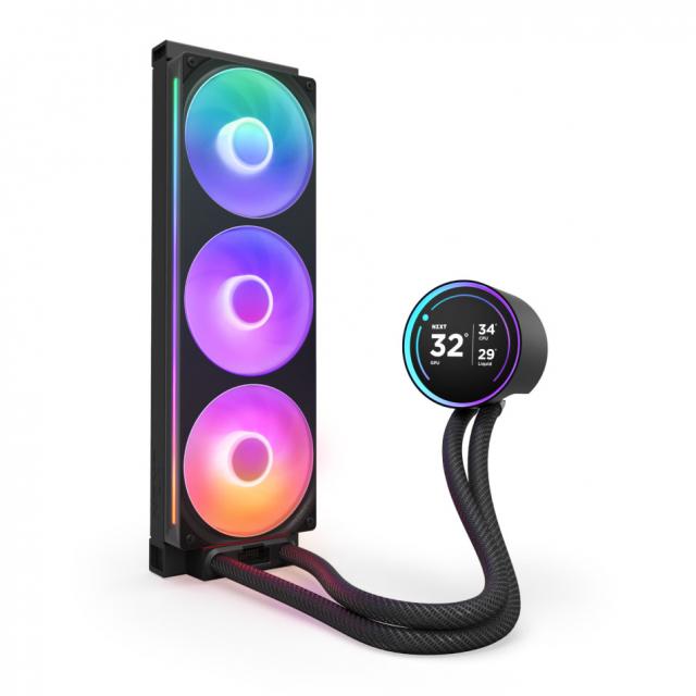 AIO Liquid Cooler NZXT Kraken Elite 360 V2 RGB Black LCD Display 