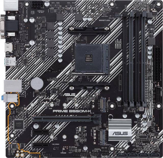 Дънна платка ASUS Prime B550M-K, socket AM4 