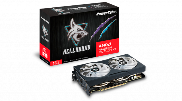 Graphic card  POWERCOLOR RX 7600 XT Hellhound 16GB OC 