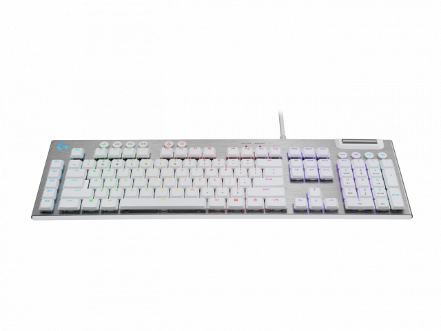 Геймърска механична клавиатура Logitech G815 White, Lightsync RGB, Tactile суичове 