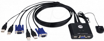 KVM Switch ATEN CS22U, 2x 1, USB