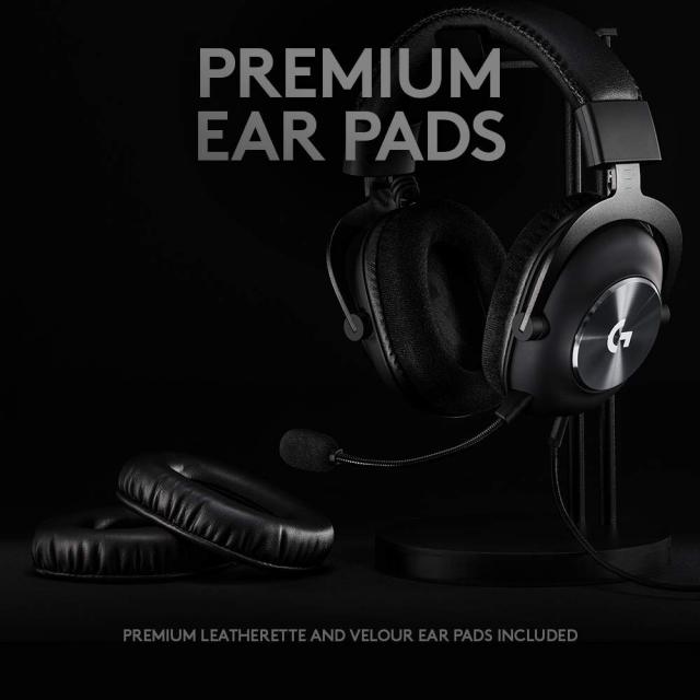 Bundle Gaming Earphone Logitech PRO X + Premium Headset Stand 