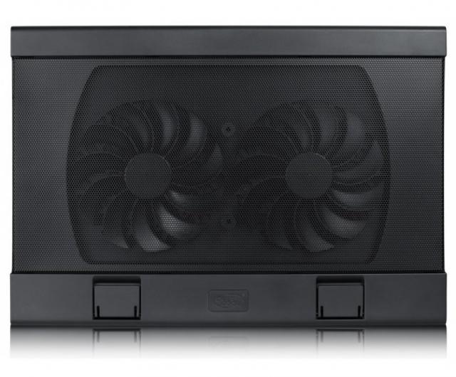 Notebook Cooler DeepCool WIND PAL FS, 17", 2x140 mm, 1200 RPM, Black 