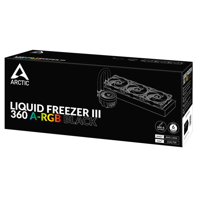 CPU Cooler Arctic Liquid Freezer III 360 Black A-RGB 