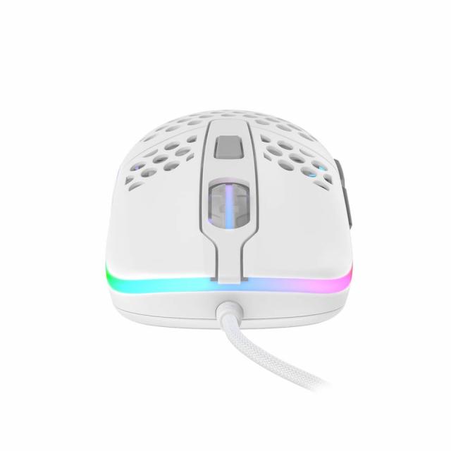 Геймърска мишка Xtrfy M42 White, RGB, Бял 