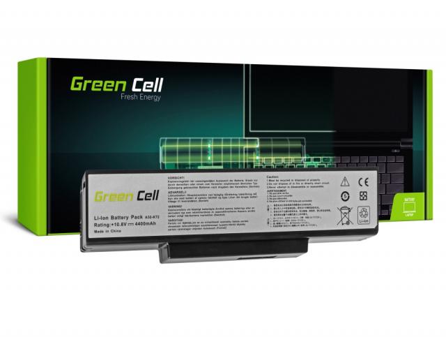 Батерия  за лаптоп GREEN CELL, Asus N71 K72 K72J K72F K73SV N71 N73 N73S N73SV X73S, 10.8V, 4400mAh 