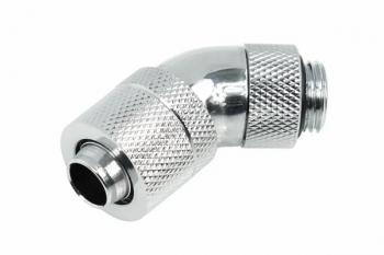 Alphacool HF 13/10 compression fitting 45° revolvable G1/4, Chrome