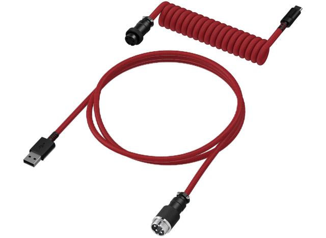 HyperX USB-C Coiled Cable Red-Black 