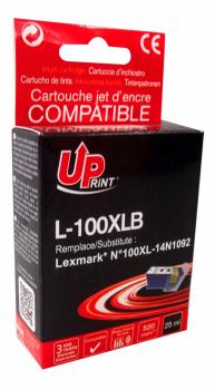 Мастилница UPRINT 14N1092, LEXMARK 100XL/Lex S305/S405/S505/S605/Pro705/Pro805, Черен