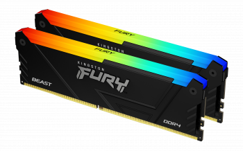 Memory Kingston FURY Beast Black RGB 64GB(2x32GB) DDR4 3200MHz CL16