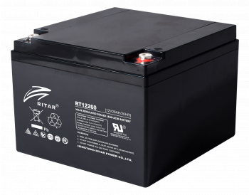 Lead Battery  (RT12260) AGM  12V / 26 Ah - 166 / 176 / 125mm T F13(M5) RITAR