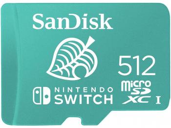 SanDisk 512GB microSDXC UHS-I for Nintendo Switch, Speed Up to 100MB/s