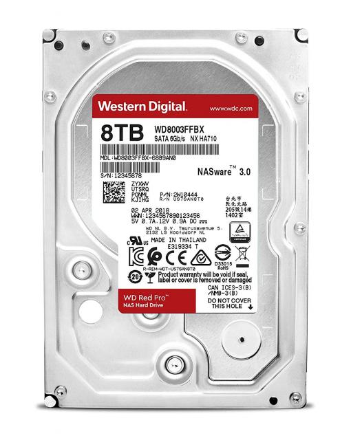 Western Digital Red Pro 8TB NAS 3.5" 256MB 7200RPM 