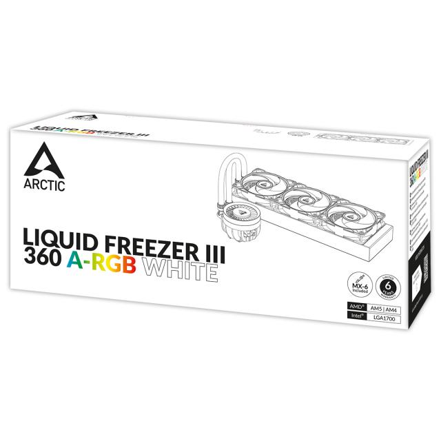 CPU Cooler Arctic Liquid Freezer III 360 White A-RGB 