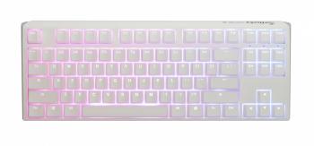 Mechanical Keyboard Ducky One 3 Pure White TKL Hotswap Cherry MX Clear, RGB, PBT Keycaps