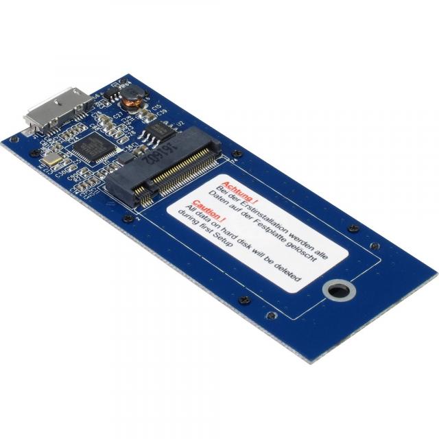 Чекмедже за SSD Inter-Tech Argus GD-MSLK01 M.2 USB 3.0, 256-bit AES Encryption 