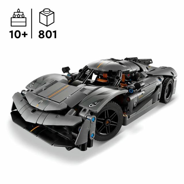 LEGO Technic - Koenigsegg Jesko Absolut Grey Hypercar, 42173 