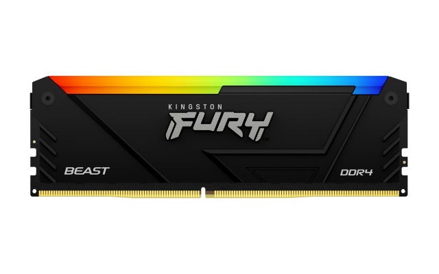 Memory Kingston FURY Beast Black RGB 16GB DDR4 3200MHz CL16 