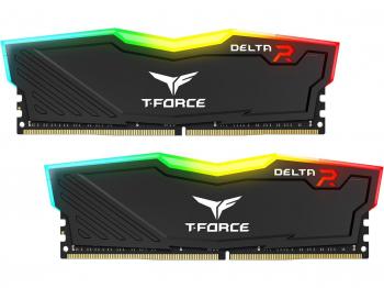 Памет Team Group T-Force Delta RGB Black DDR4 - 16GB (2x8GB) 3200MHz CL16