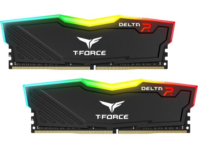Памет Team Group T-Force Delta RGB Black DDR4 - 16GB (2x8GB) 3200MHz CL16 