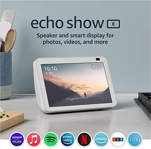 Amazon Echo Show 8 (Gen 2), Multimedia Speaker, Display, White 