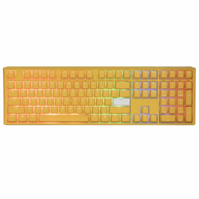Геймърскa механична клавиатура Ducky One 3 Yellow Full-Size, Cherry MX Silent Red 