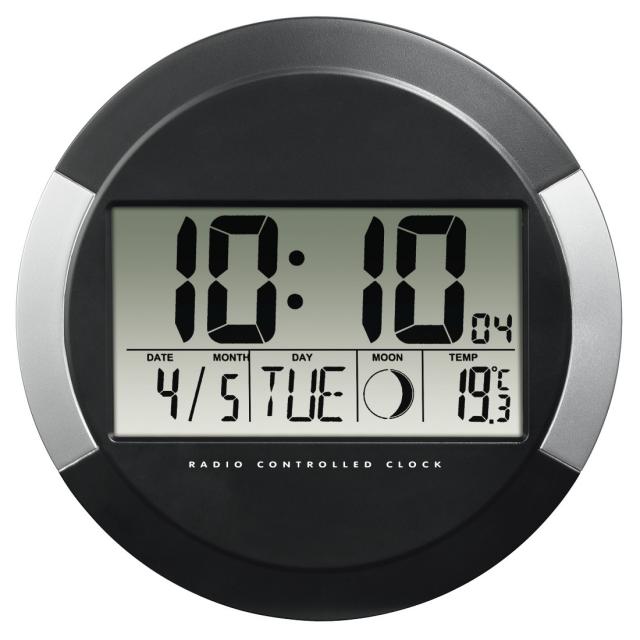 Hama "PP-245" DCF Radio Wall Clock, 186383 