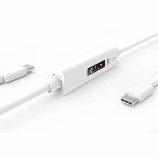 Кабел за зареждане j5create JUCP14, Измервател на мощност, USB-C 